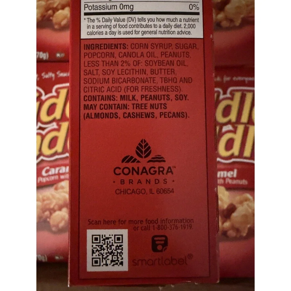 Fiddle Faddle Caramel Popcorn & Peanuts 6oz (LOT of 3) Exp March 2027